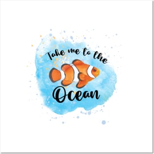 Take me to the ocean | beach design Posters and Art